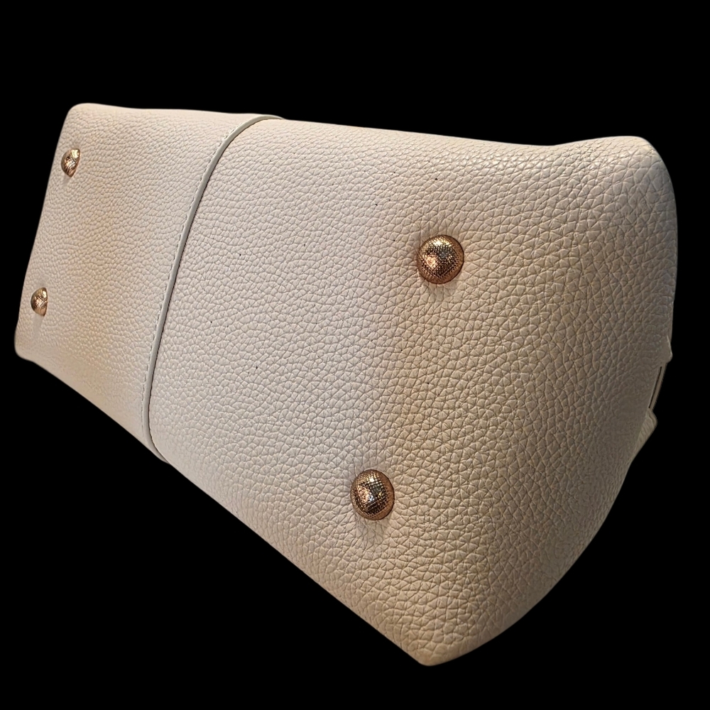 Elegance in the Details Vanilla Satchel Handbag by Purple and Lilac Co. NWT - Picture 5 of 9